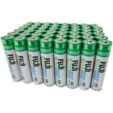 Fuji Batteries EnviroMax AAA Super Alkaline Batteries (48 Pack) 4400SP48